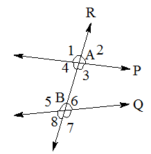 angles made by a transversal