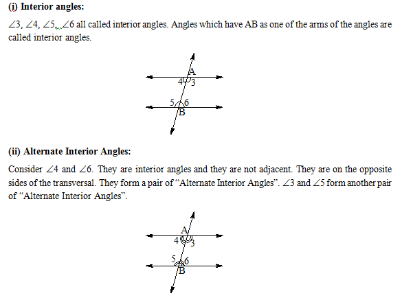interior angles