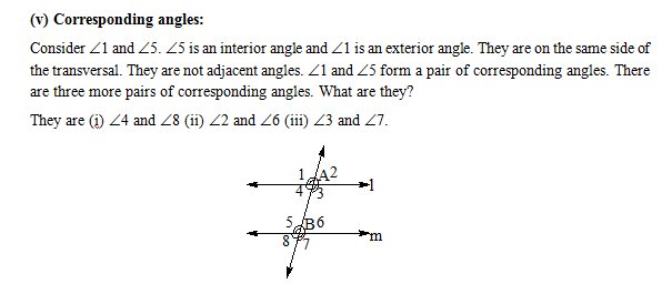 corresponding angles