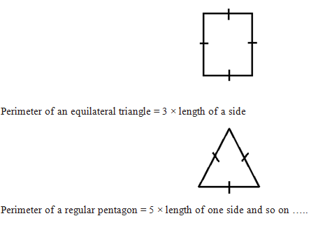 perimeter of regular shapes
