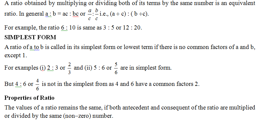 equivalent ratio
