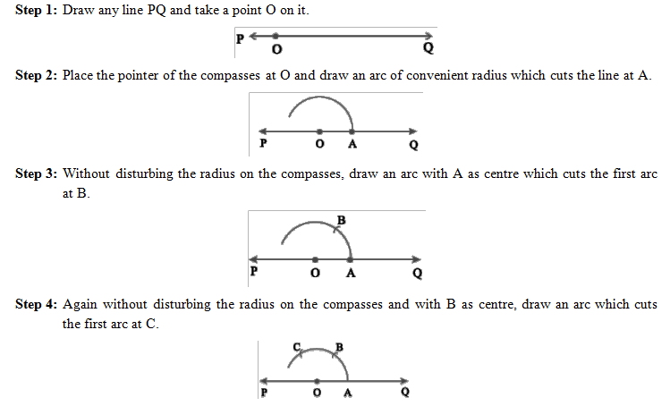 constructing a 120 angle
