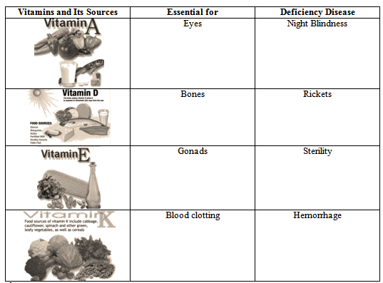 Fats soluble vitamins