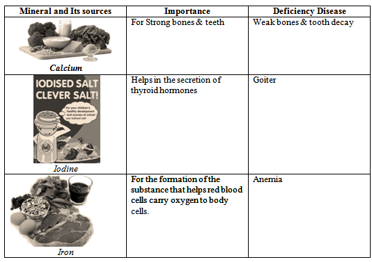 minerals