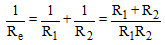 COMBINATION OF RESISTORS