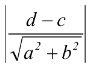 Distance between two parallel lines