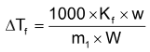 Depression Of Freezing Point By A Non – Volatile Solute