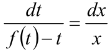 Different forms of first order and first degree differential equations