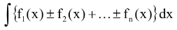 Properties of Indefinite Integration