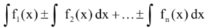 Properties of Indefinite Integration