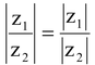 Results on moduli and argument of complex numbers