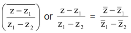 Complex Equation of a line