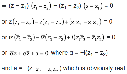 complex equation of a line