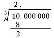 First digit in cube root done!
