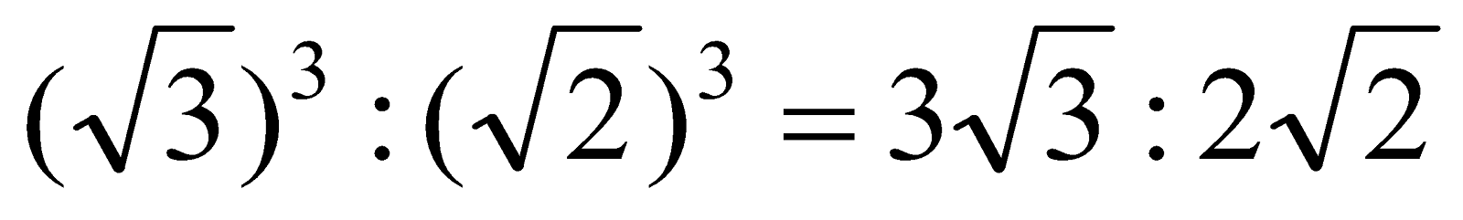 triplicate ratio