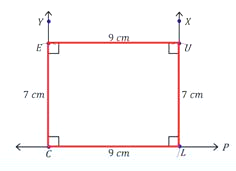 Steps to Construct a Rectangle, constructing a rectangle