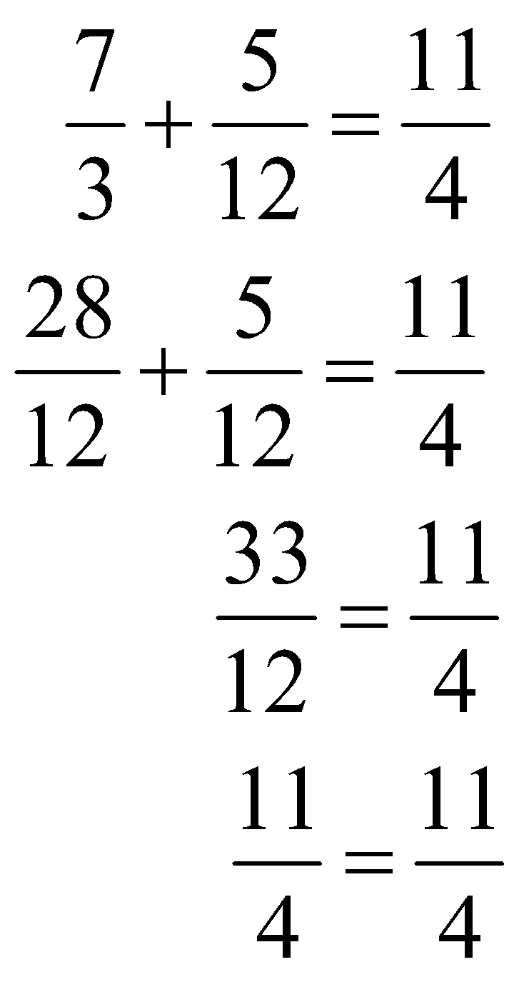 Equations containing fractions
