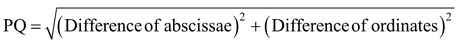 DISTANCE BETWEEN TWO POINTS