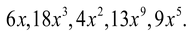 Polynomials types