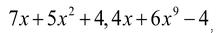 Polynomials types