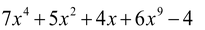 Polynomials types