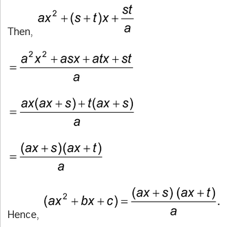 FACTORISATION QUADRATIC POLYNOMIAL