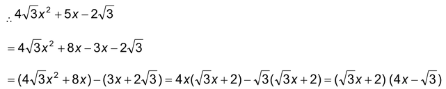 FACTORISATION QUADRATIC POLYNOMIAL