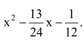 FACTORISATION QUADRATIC POLYNOMIAL