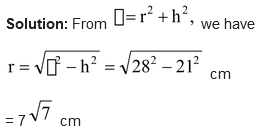 VOLUME OF RIGHT CIRCULAR CONE