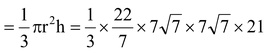 VOLUME OF RIGHT CIRCULAR CONE