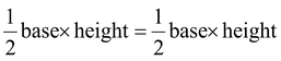 area of a triangle