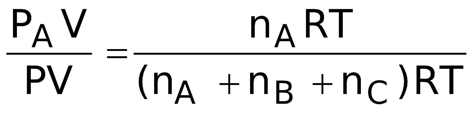 DALTON’S LAW OF PARTIAL PRESSURE