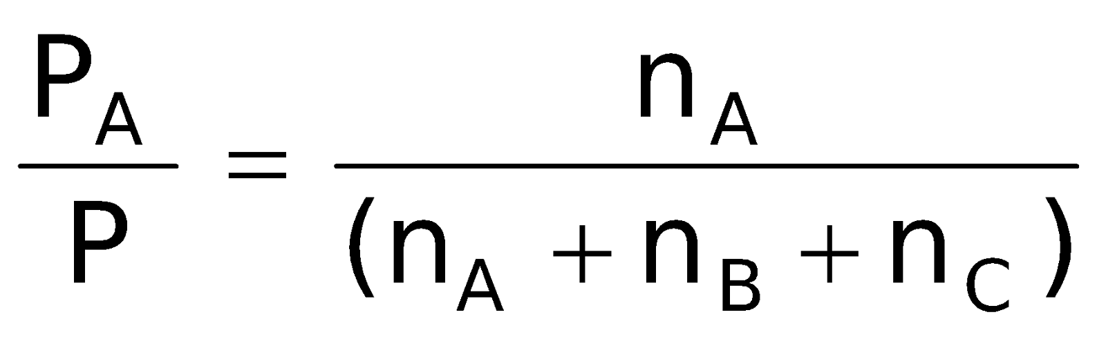 DALTON’S LAW OF PARTIAL PRESSURE