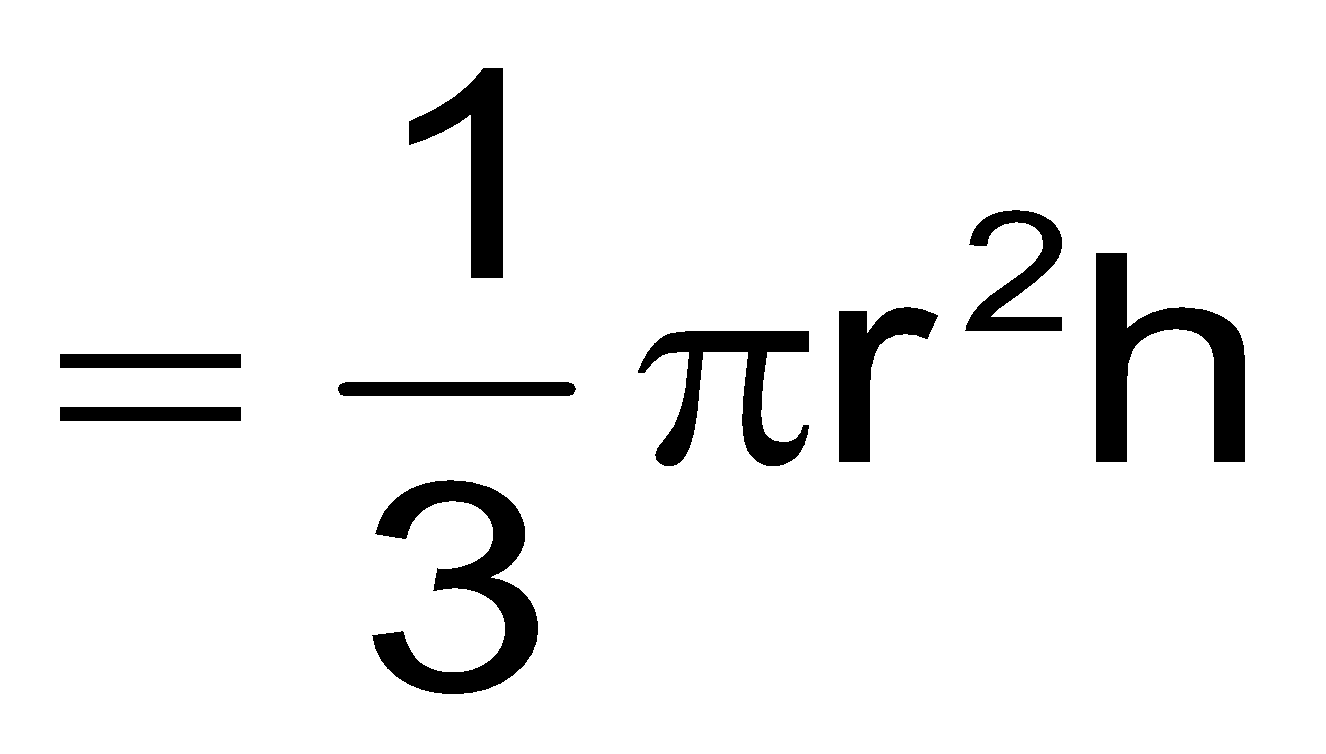 what is volume of cone formula