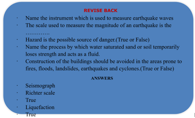 Earthquake data