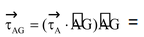 Moment of  a force (i.e., Torque) about a point 