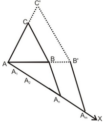 Construction Of A Triangle Similar To A Given Triangle