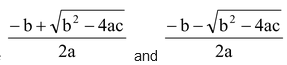 Quadratic Equation