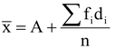Mean For A Group Frequency Distribution