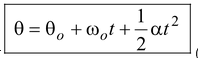 Rotational Kinematics